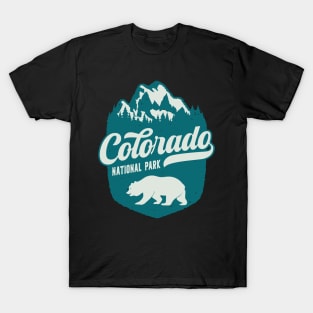 Colorado National Park Wildlife Vintage Mountain T-Shirt